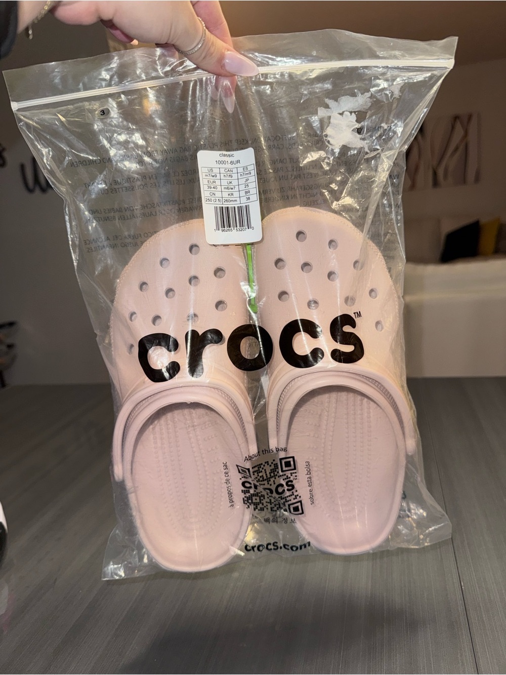 CROCS Kids Classic Clog - Pale Pink